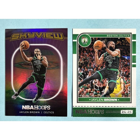 2024-25 Panini NBA Hoops JAYLEN BROWN Celtics  Skyview HOLO FOIL SP#1+ Base #122 - Picture 1 of 4